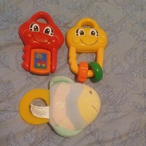 Fisher Price & Luvable Baby Toy Set of 3